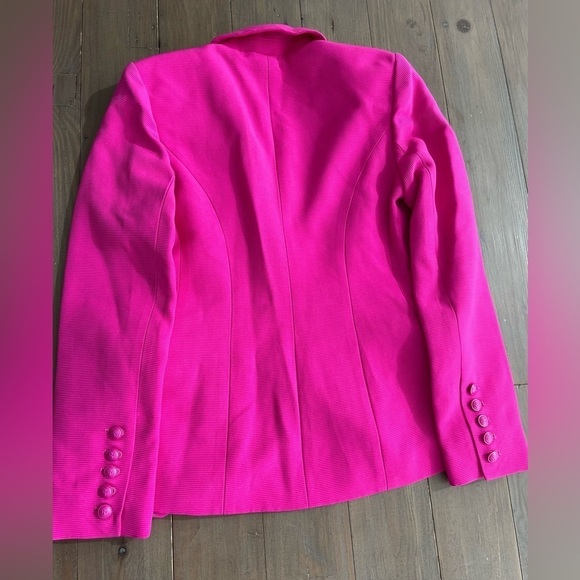 L’Agence Kenzie double breasted blazer hot pink ruby NWT - Picture 3 of 7